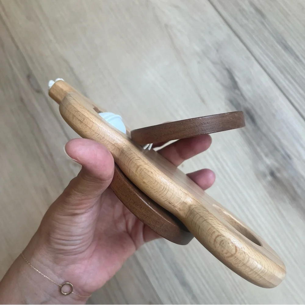 Lovevery Wooden Rattle & Bell Toy Batting Ring replacement for play gym